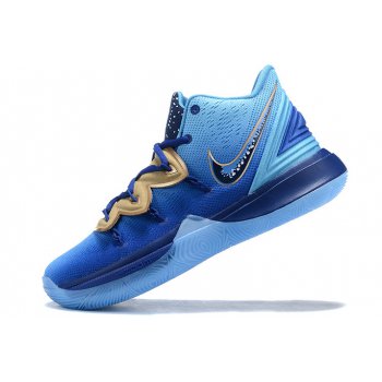 Shop 2019 Concepts x Nike Kyrie 5 Blue Gradient Metallic Gold Shoes Shoes